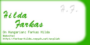 hilda farkas business card